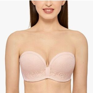 DELIMIRA Strapless Lace Push Up Bra